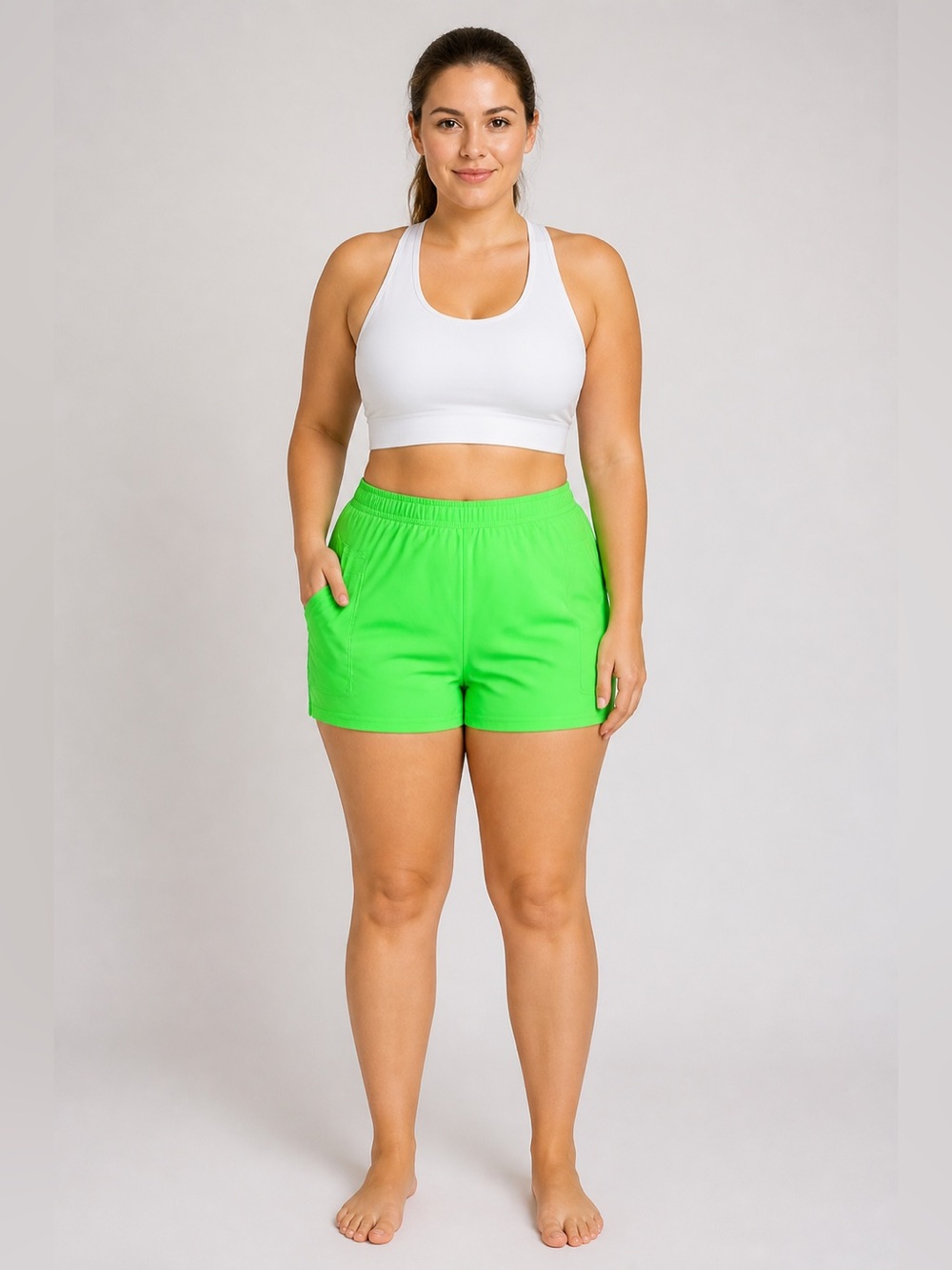 Lilly Pulitzer NWT Luxletic Biker Shorts in Putting Green - Picture 1 of 7